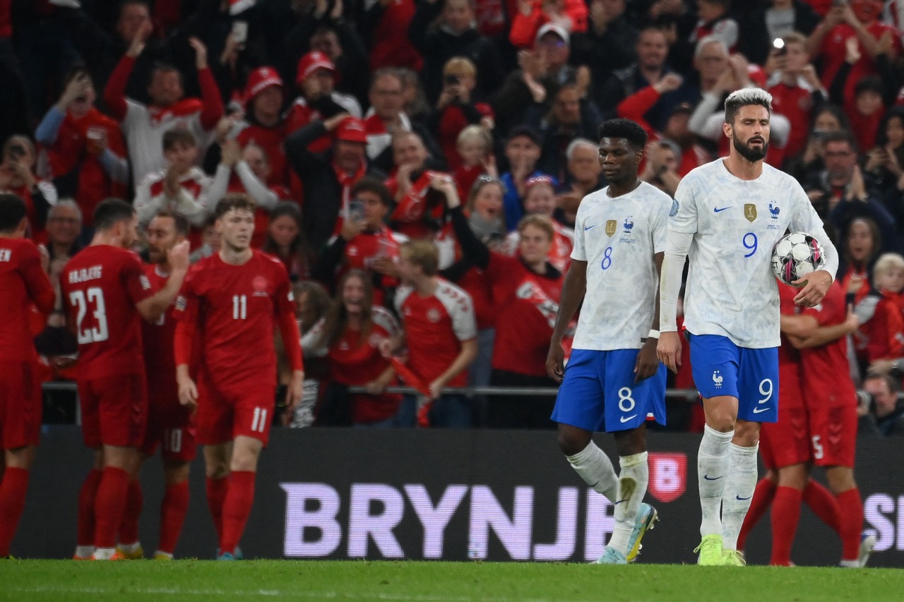 منتخب فرنسا يختتم مشواره في دوري الأمم الأوروبية بالسقوط ضد الدنمارك
