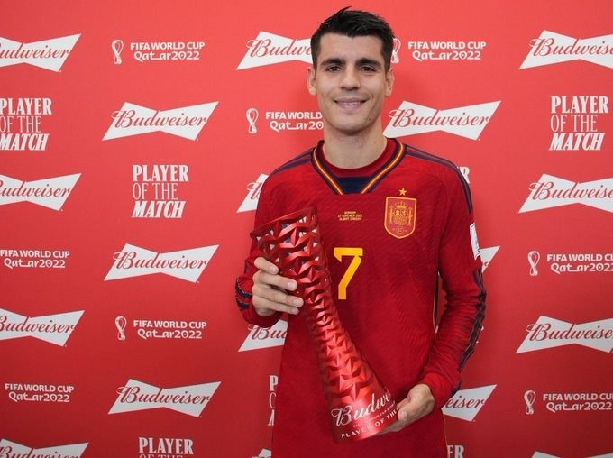 موراتا يحصد جائزة أفضل لاعب فى مباراة ألمانيا وإسبانيا