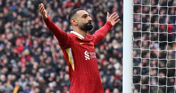 محمد صلاح يهدف لتحطيم رقم هنري ودي بروين