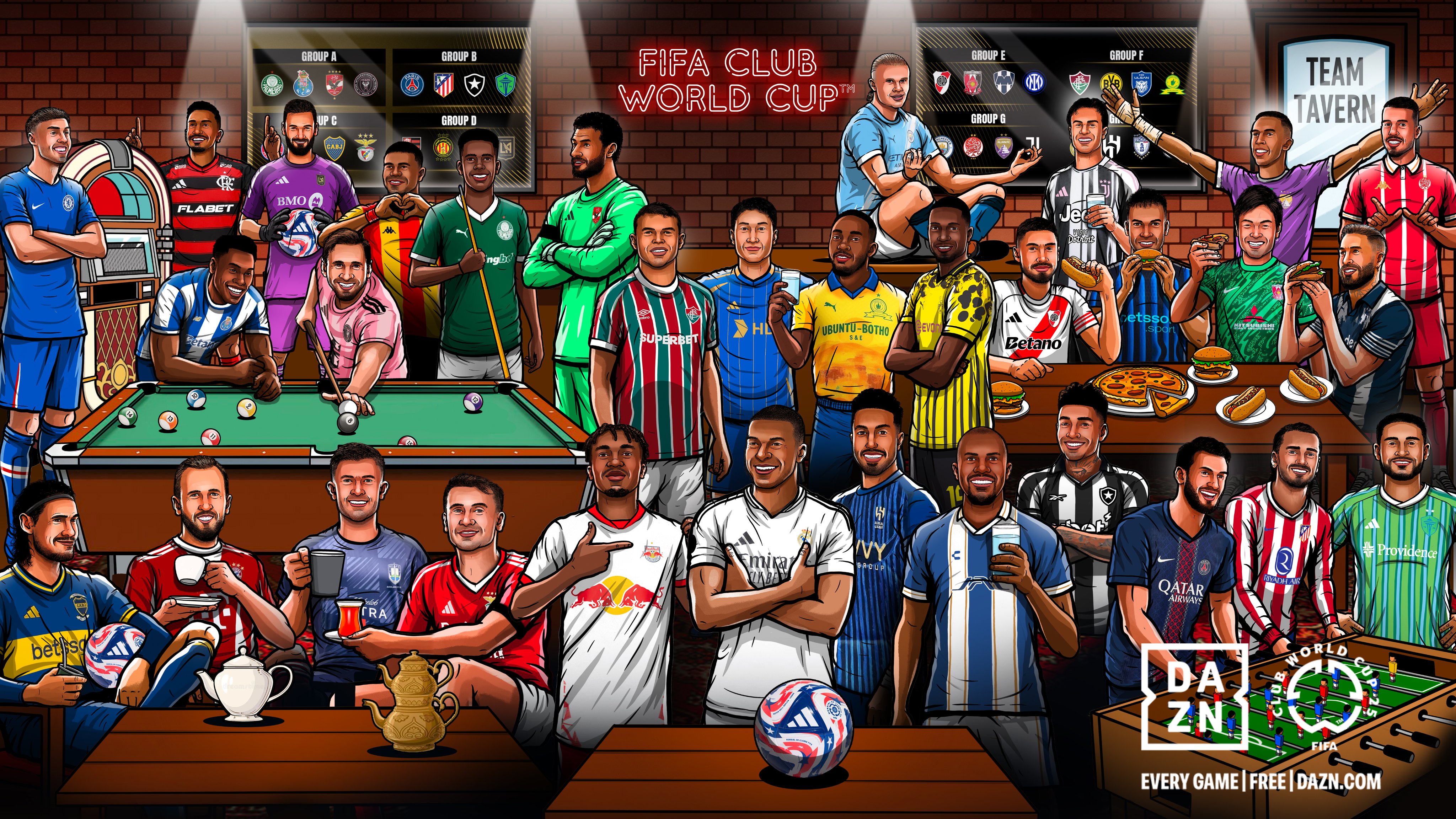 Brazil tops the list of Club World Cup players