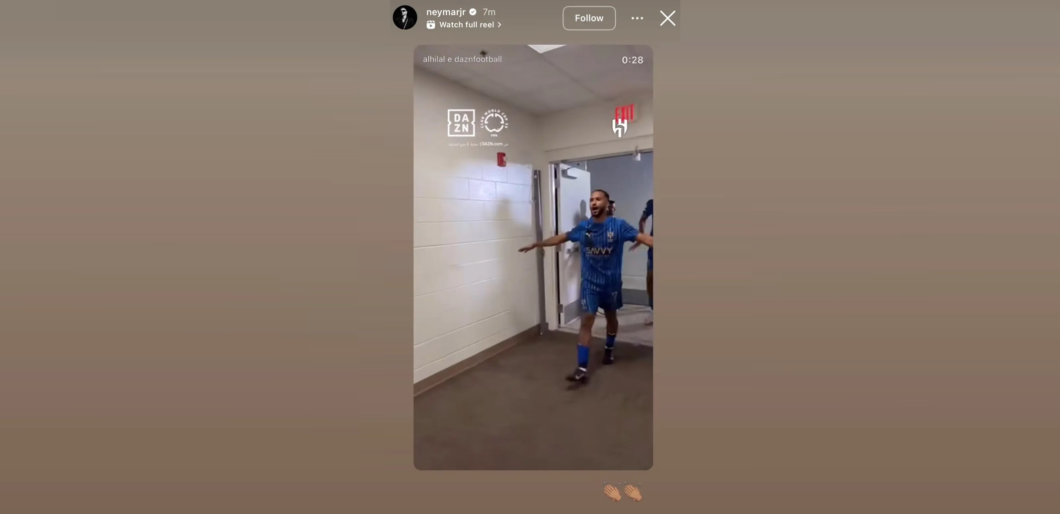 كيف احتفل نيمار بفوز الهلال التاريخي؟