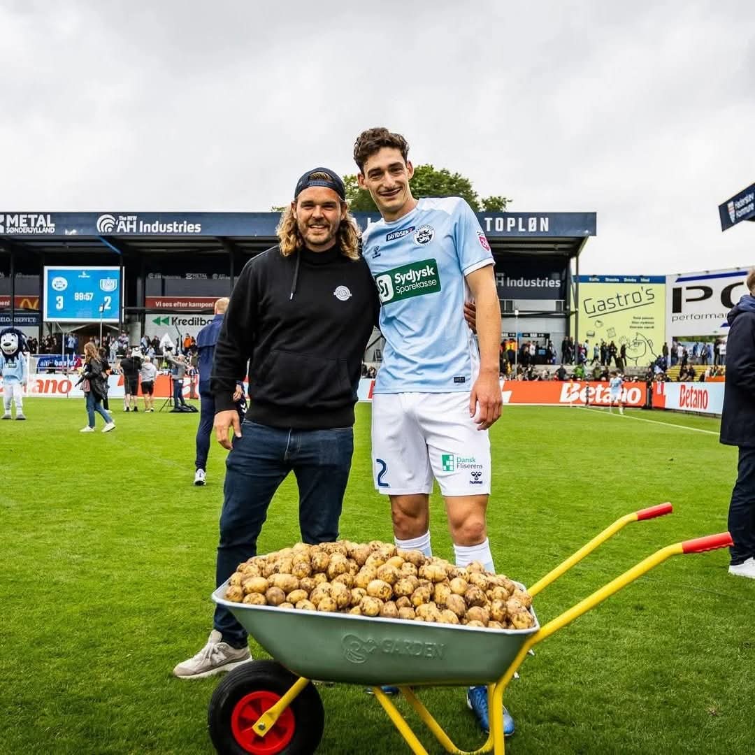 55 kilos of potatoes for the best Danish player!