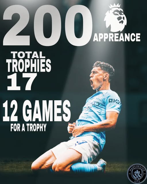 Foden makes his 200th appearance for City