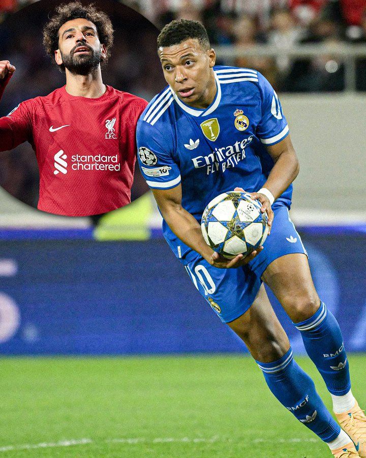 مبابي وصيفًا لصلاح في قائمة تاريخية بالأبطال